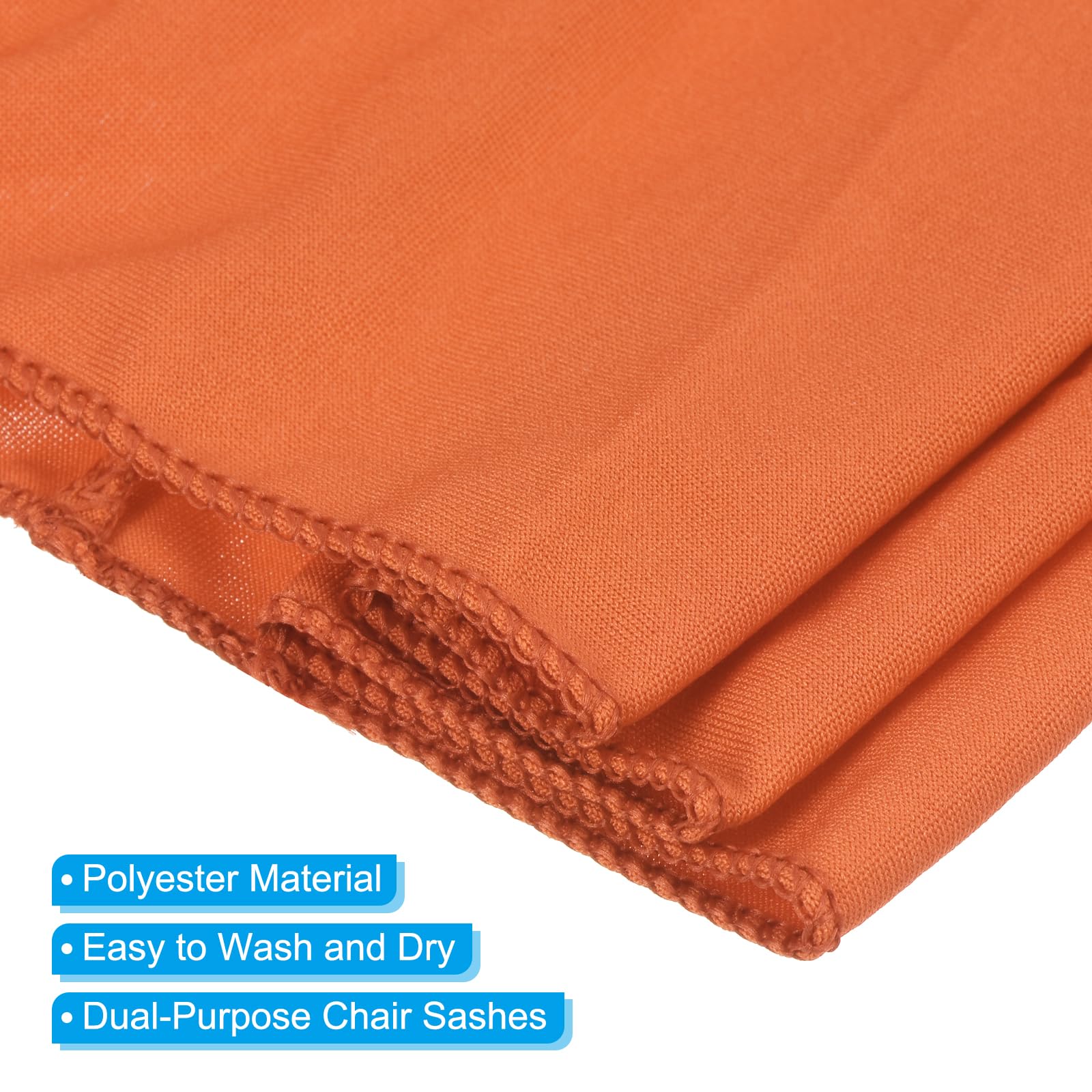 PATIKIL 13" x 5" Stretch Chair Sashes Bows - Image 3