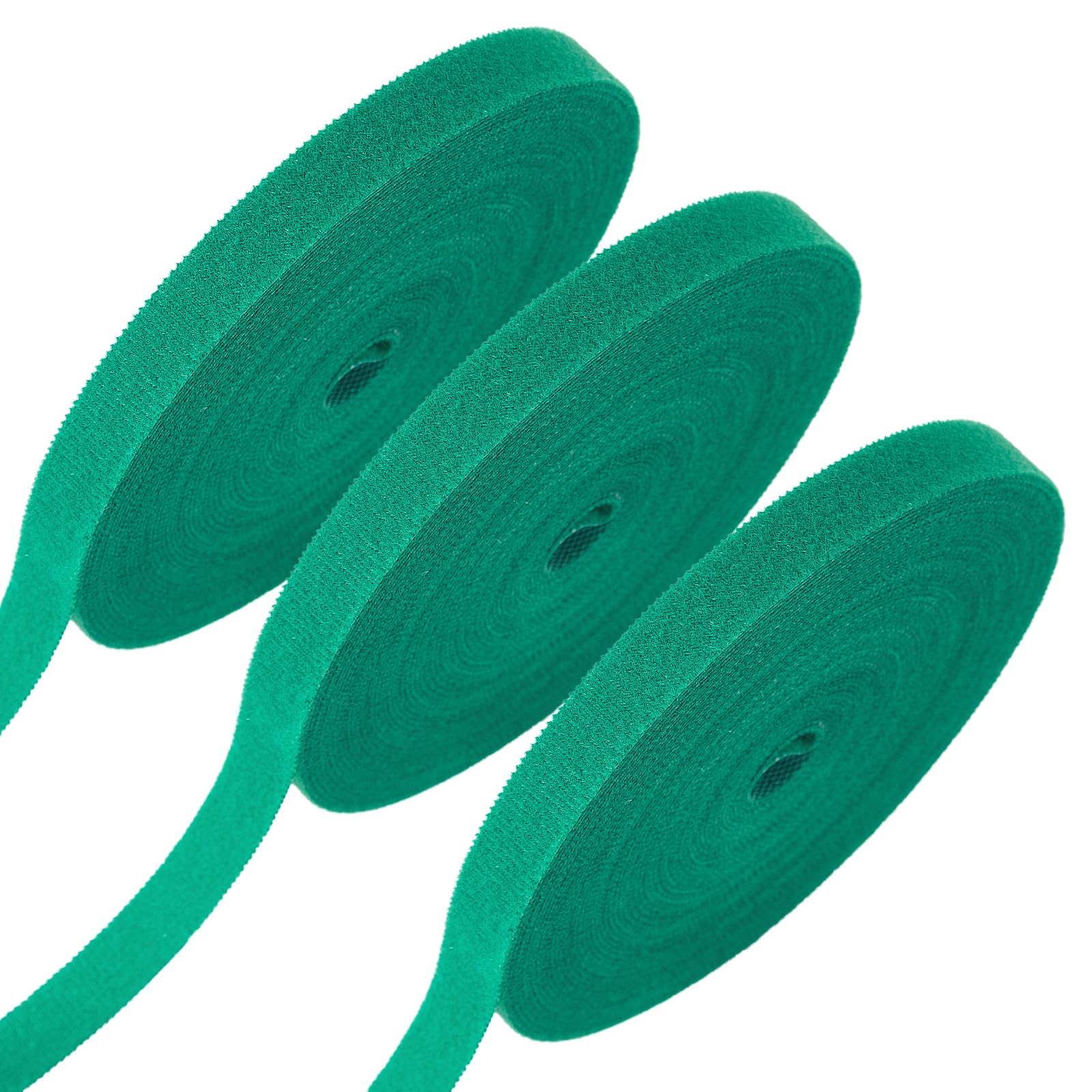 Tangyinrd 3 rollos de cinta verde para plantas, soporte para plantas de tomate, para un crecimiento eficaz para plantas trepadoras, reutilizables, ajustables, correas de jardinería