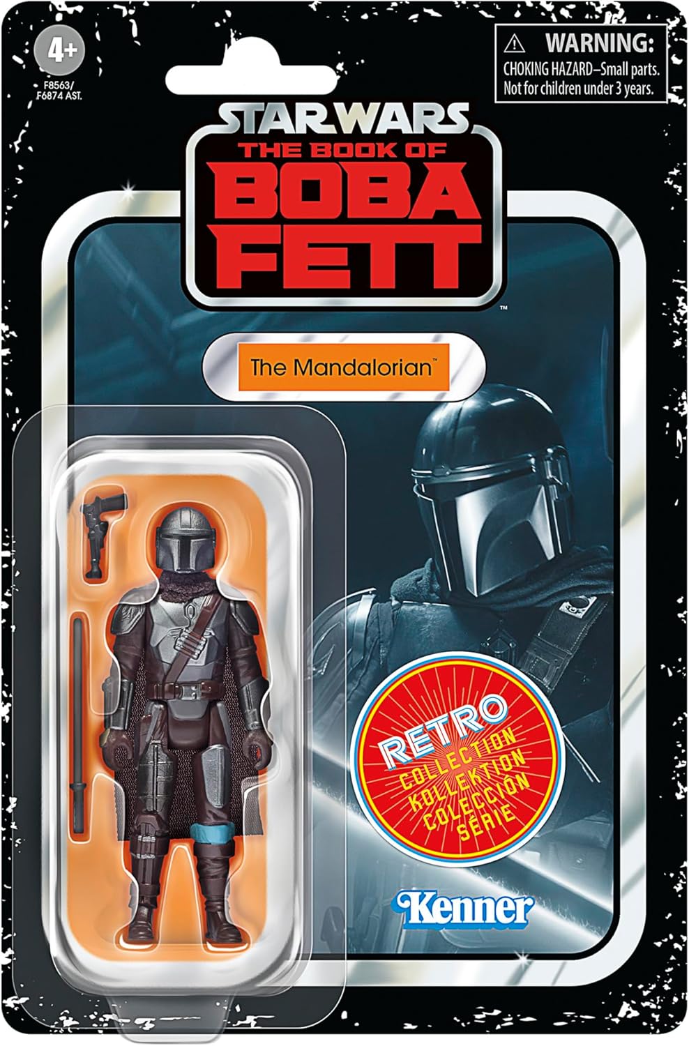 STAR WARS Retro Collection The Mandalorian, The Book of Boba Fett 3.75 Inch Collectible Action Figure