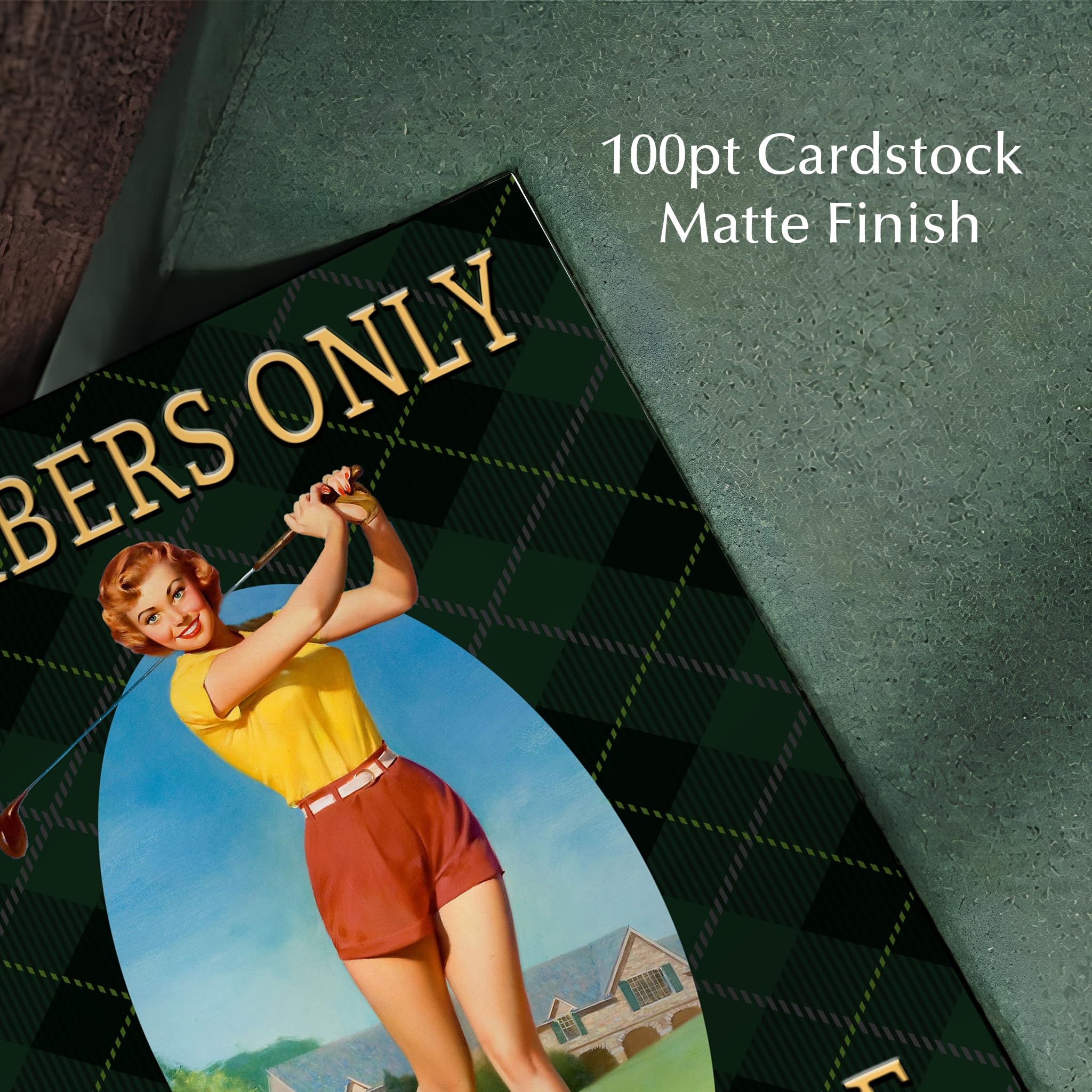 Amazon.com: The 19th Hole-Members Only - Unframed - 11 x 14 Funny