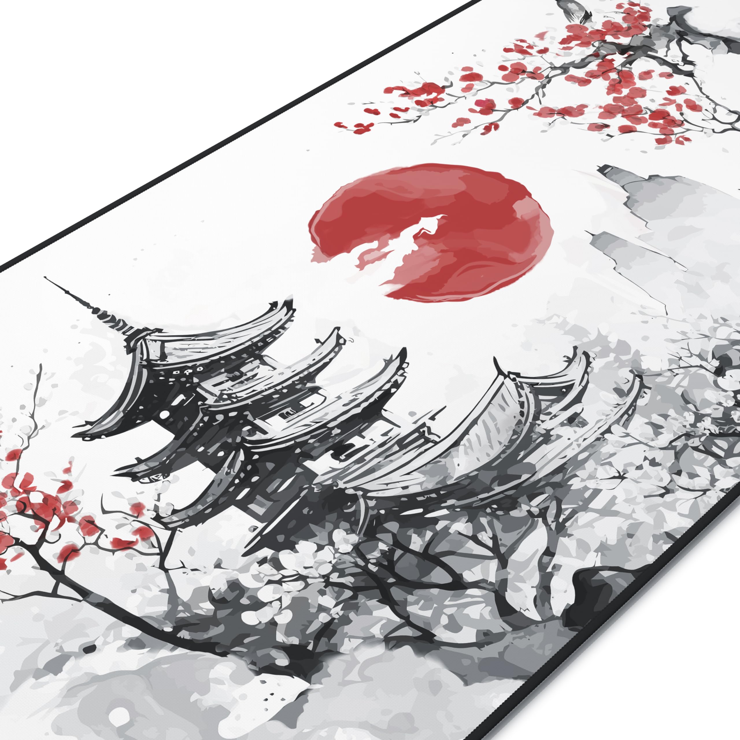 Tappetino Mouse Da Gaming TITANWOLF XXL - 900x400mm, 3mm Spessore | Base Gomma Antiscivolo, Design Wolf Skull - Foto 3