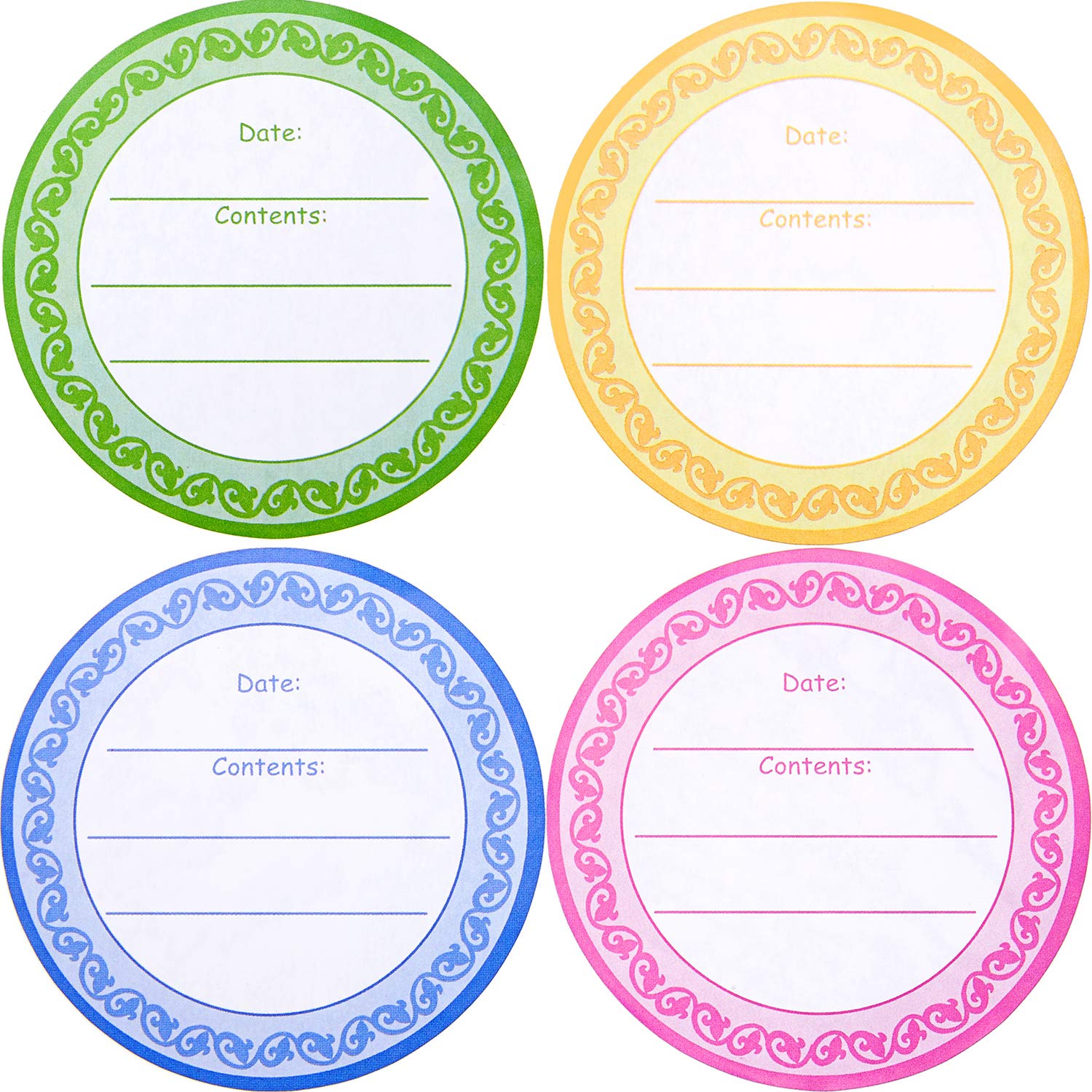 Buy 500 Pieces Canning Labels Seals Stickers Containers Labels Round