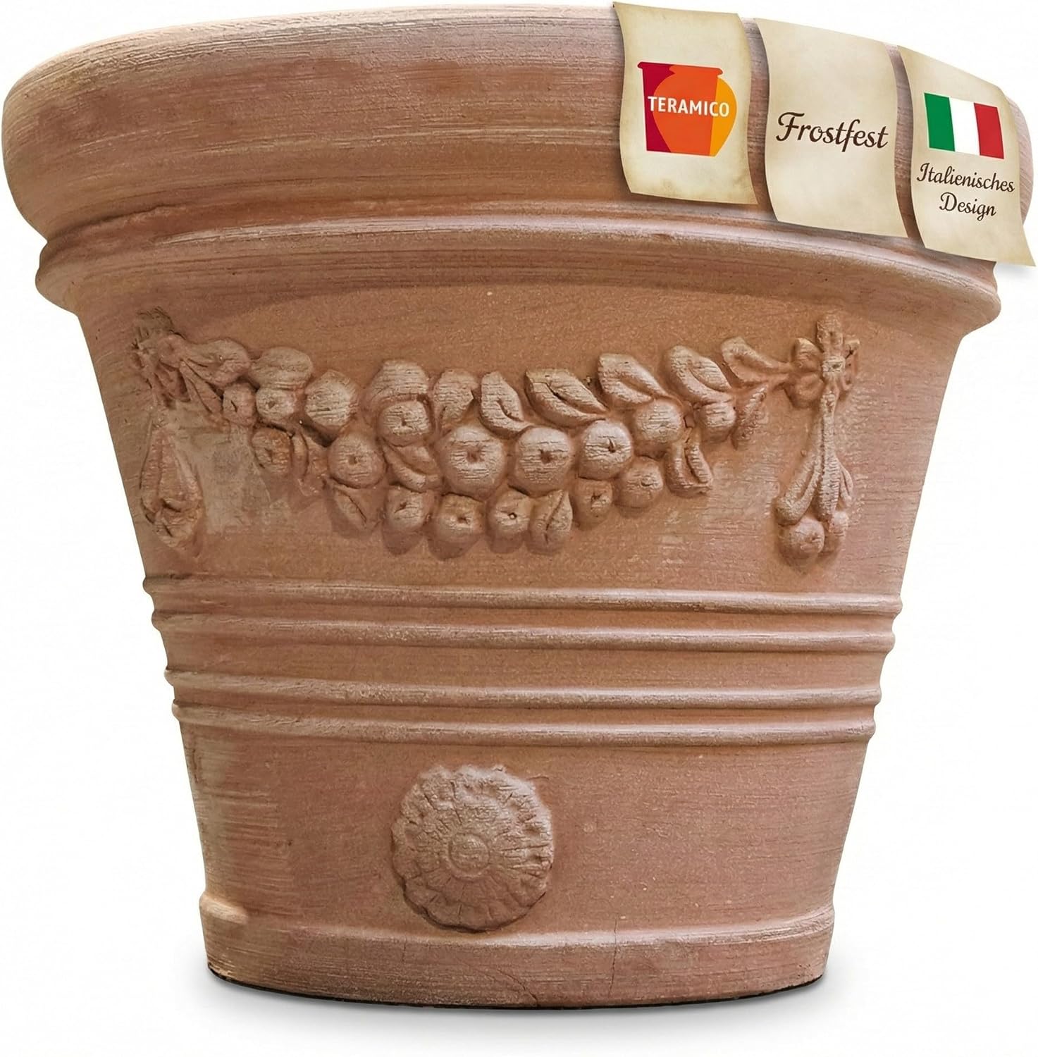 Doppio Bordo LISCIO Echtes Terrakotta -Handarbeit &ABSOLUT FROSTFEST