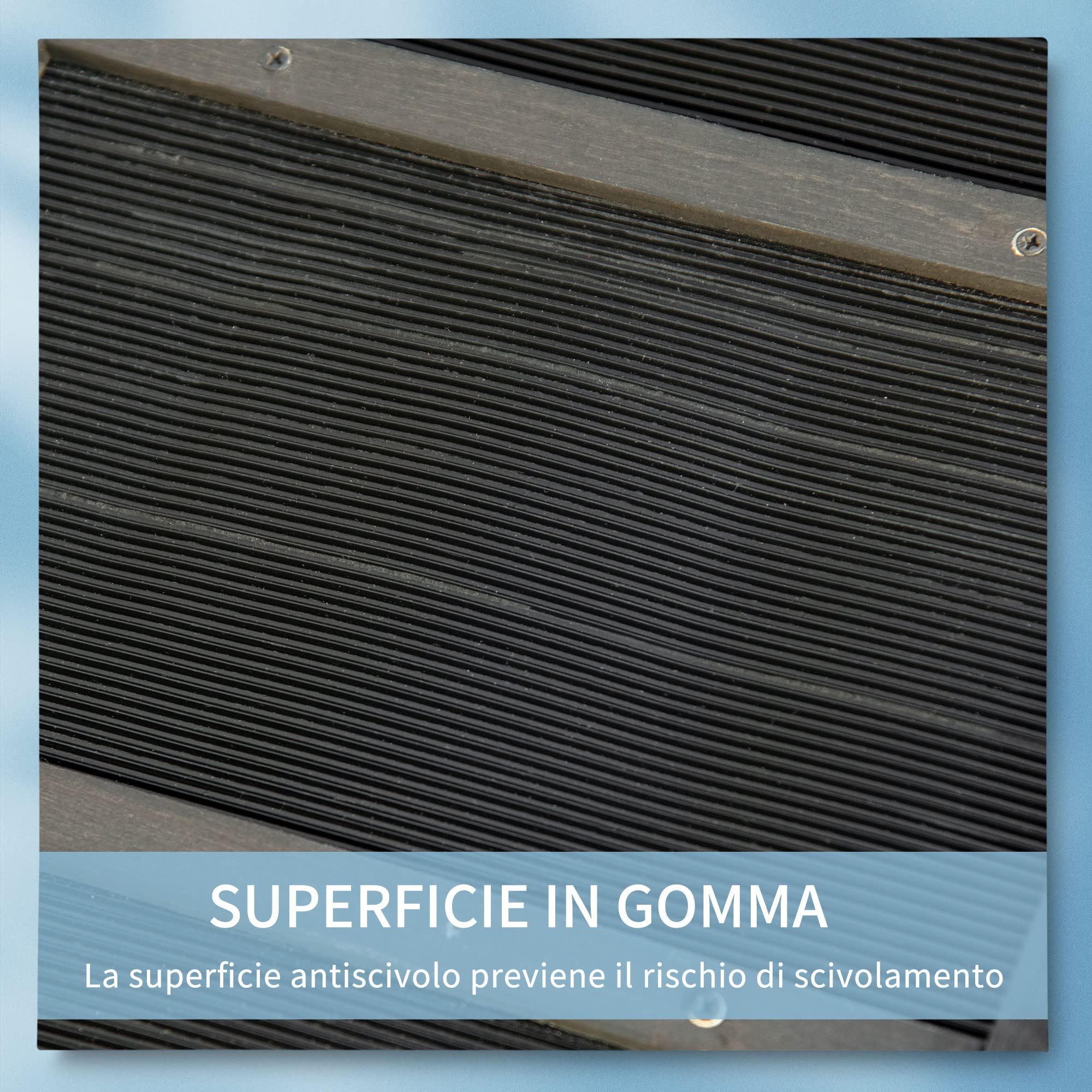 PawHut Rampa per Cani Pieghevole in Legno con Superficie Antiscivolo e Maniglia Laterale, 43x165x6.5cm, Nero