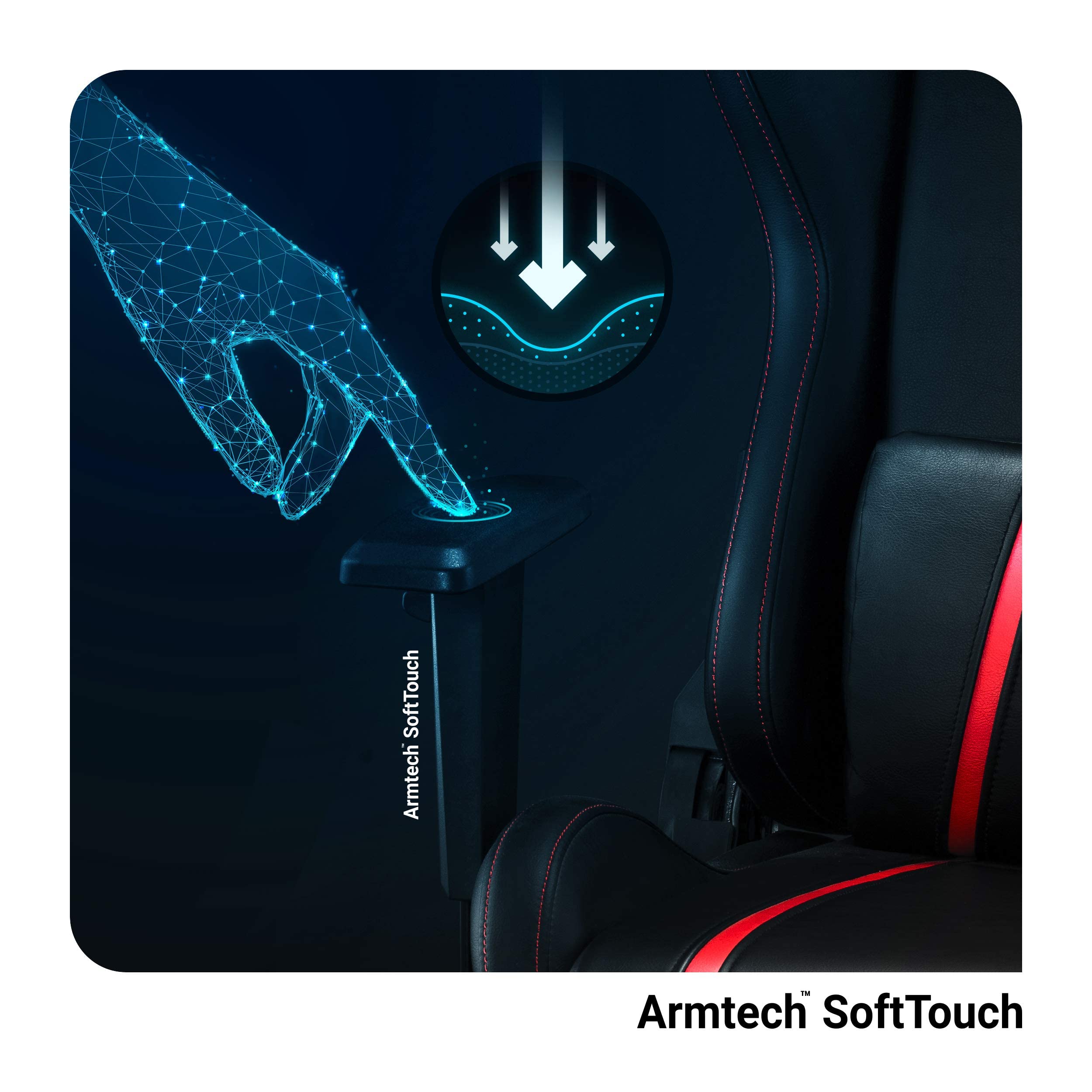 Diablo Sedia Gaming Ergonomica X-One 2.0 | Poltrona Gaming con Braccioli Regolabili, Supporto Lombare, Funzione di Inclinazione | Sedia Gamer 160 kg, Gaming Chair, Sedia da Ufficio | King (XL) | Rosso