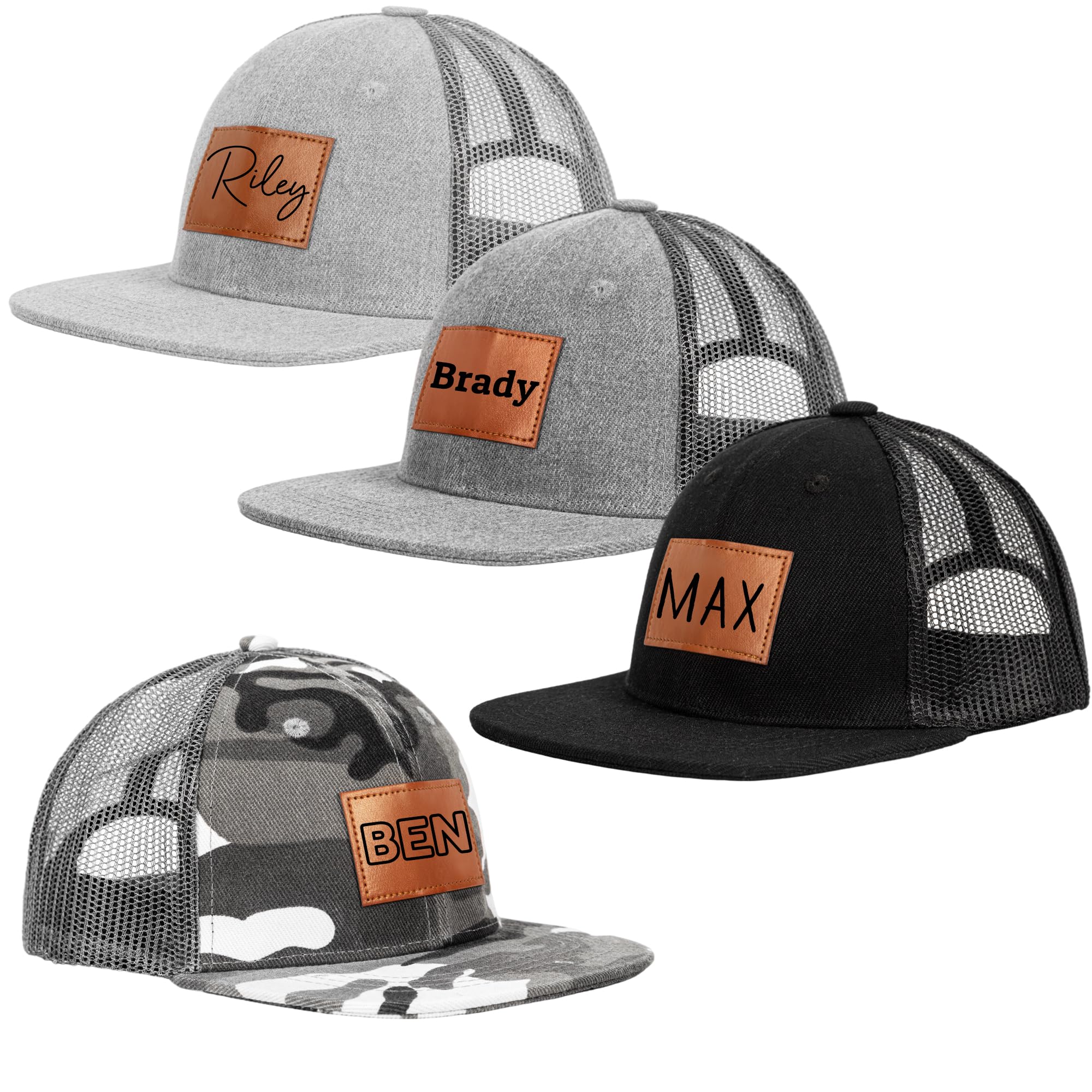 MostopPersonalized Toddler Hat, Custom Baby Hat Adjustable Snapback Hat Kids Sun Hats for Infants Baby Boys Girls