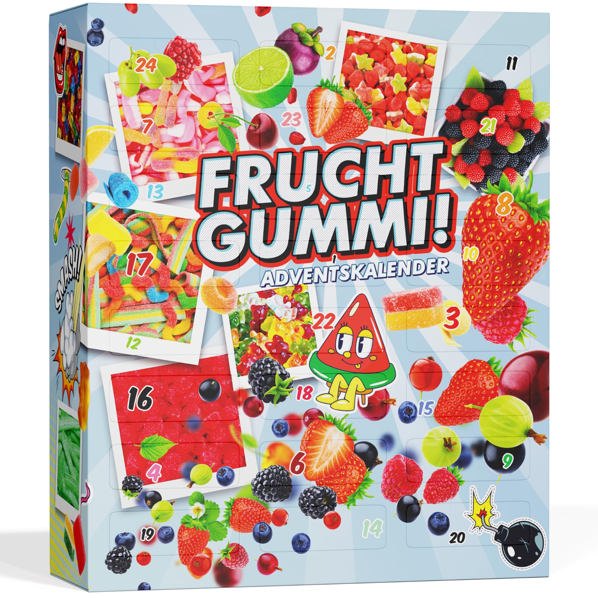 BOXILAND® Fruchtgummi Adventskalender 2026 – 24 Sorten süß & sauer Naschbox | 24 Sorten Fruchtgummi süß & sauer – bunte Naschvielfalt, handverpackt als Geschenk für die ganze Familie