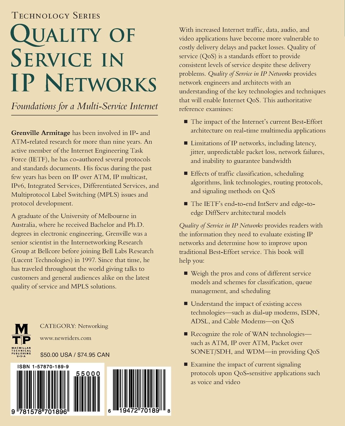 Quality of Service in IP Networks