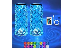 VoMii 2 Pack Crystal Color Changing Touch Lamp