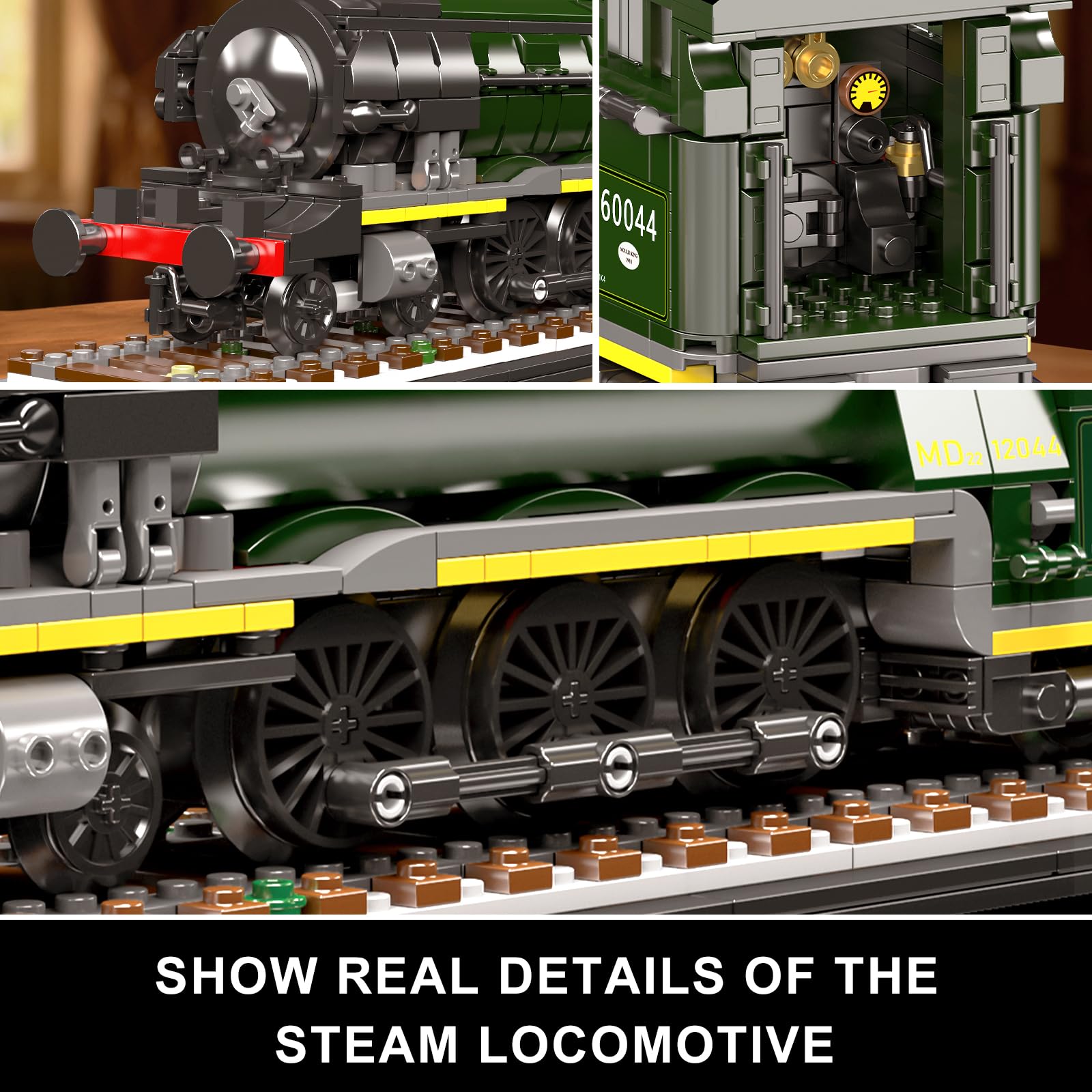 Amazon.co.jp: Mould King 12044 クラシック蒸気機関車モデル ブロック