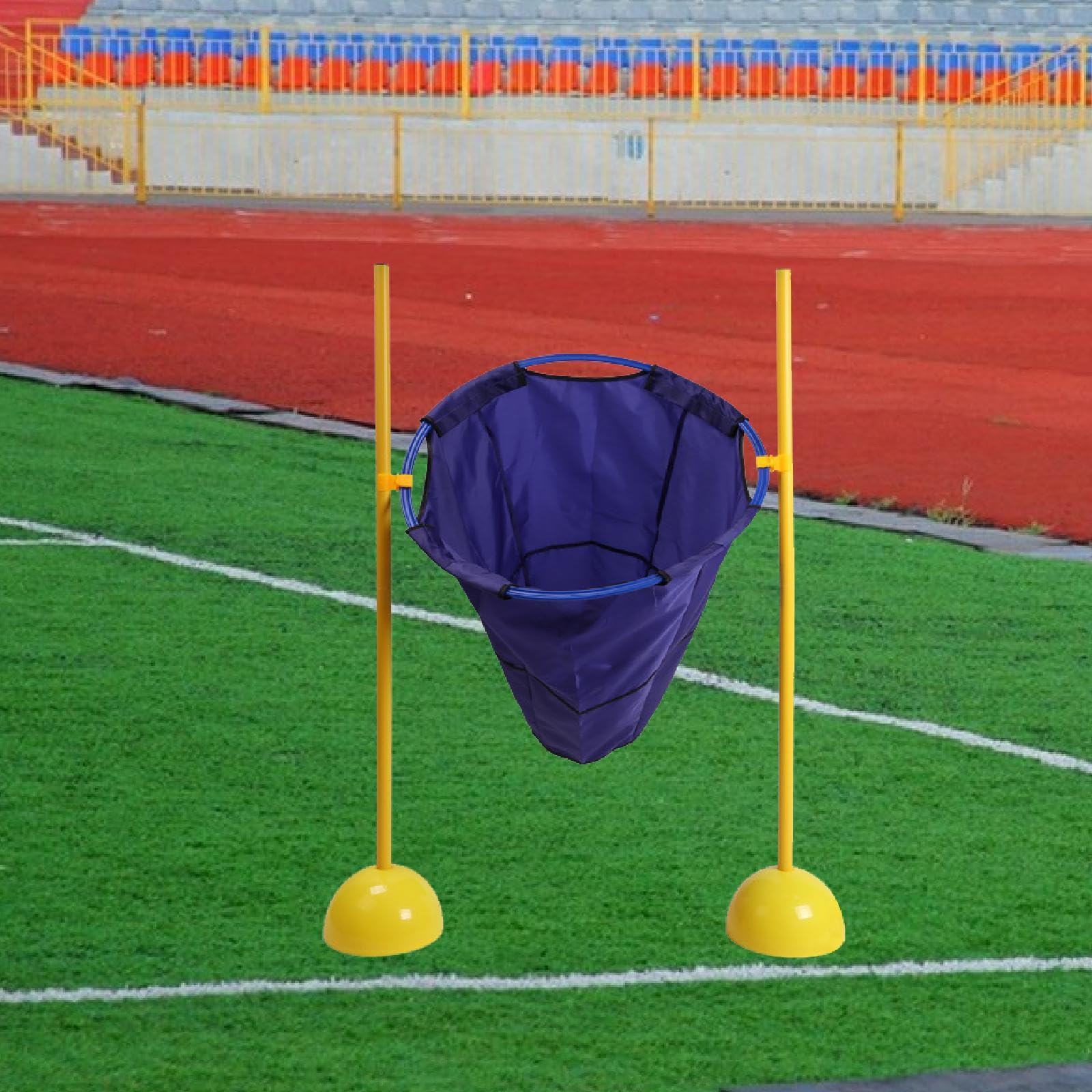 Gioco di Lancio per Interni Ed Esterni, Include 10 Sacchi di Sabbia, attività Divertente per Bambini, Blu