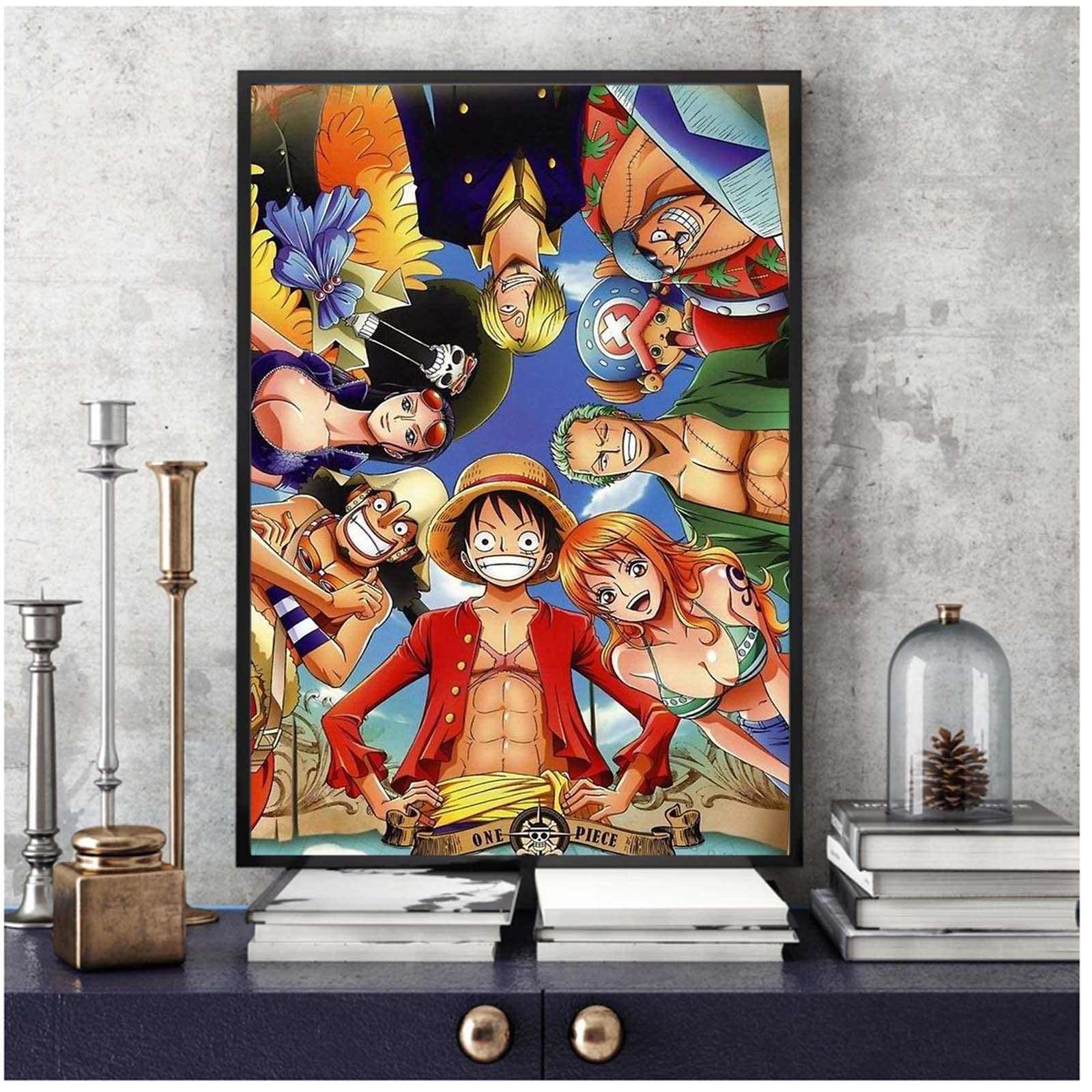 Amazon｜ワンピースポスター壁画現代アートリビングルーム装飾
