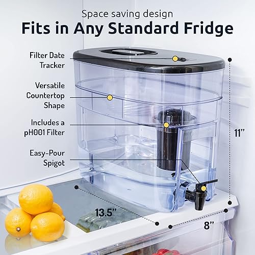 Miniatura 3 de Invigorated Water Máquina de agua alcalina, sistema de filtro de agua alcalina, dispensador de filtro de agua de encimera para el hogar u oficina,