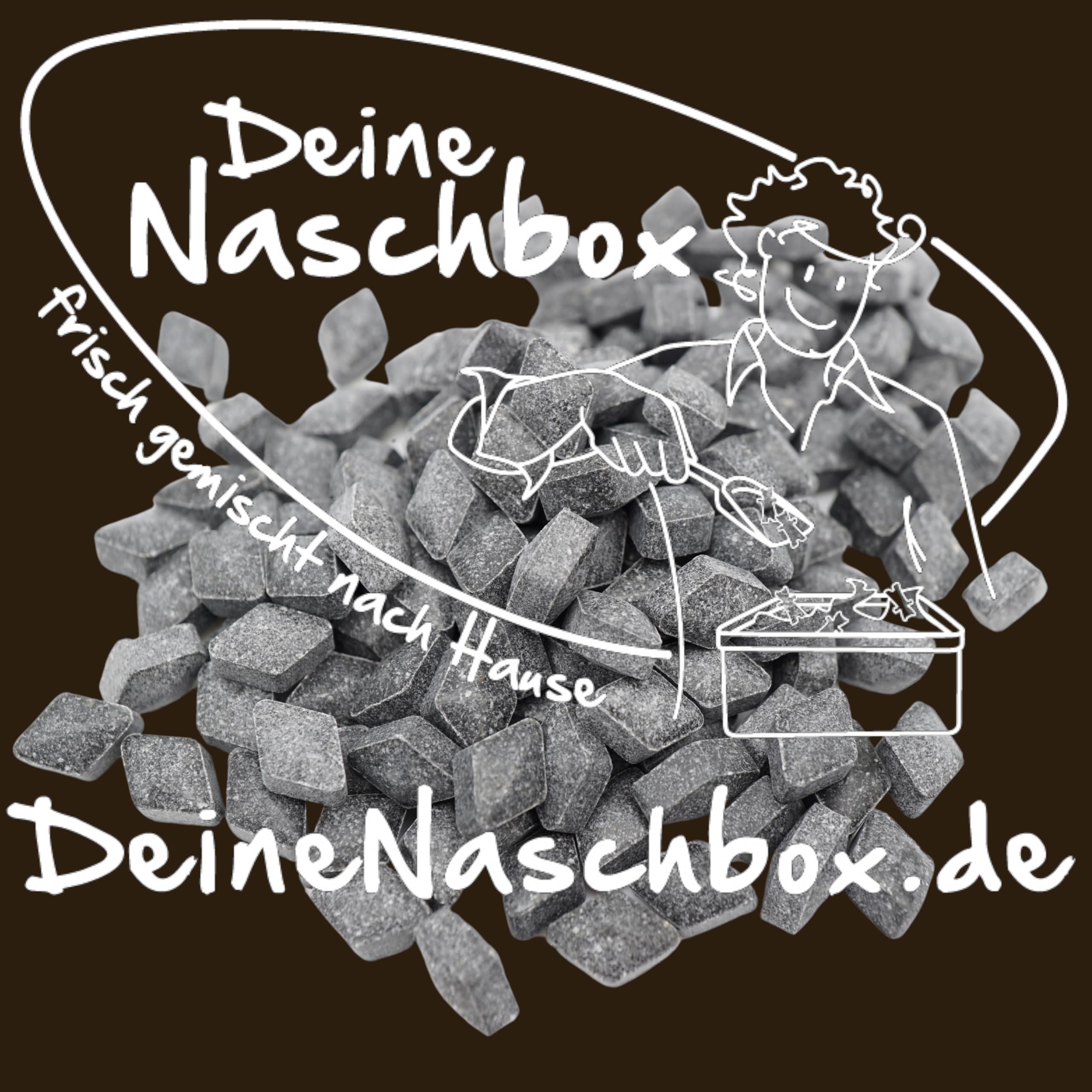 Deine Naschbox | Gloria Lakritz Diamanten Extra stark | 3kg Mega Pot | XXL Großpackung für Party, Candybar & als Geschenk - Gelatinefrei - Rhomben