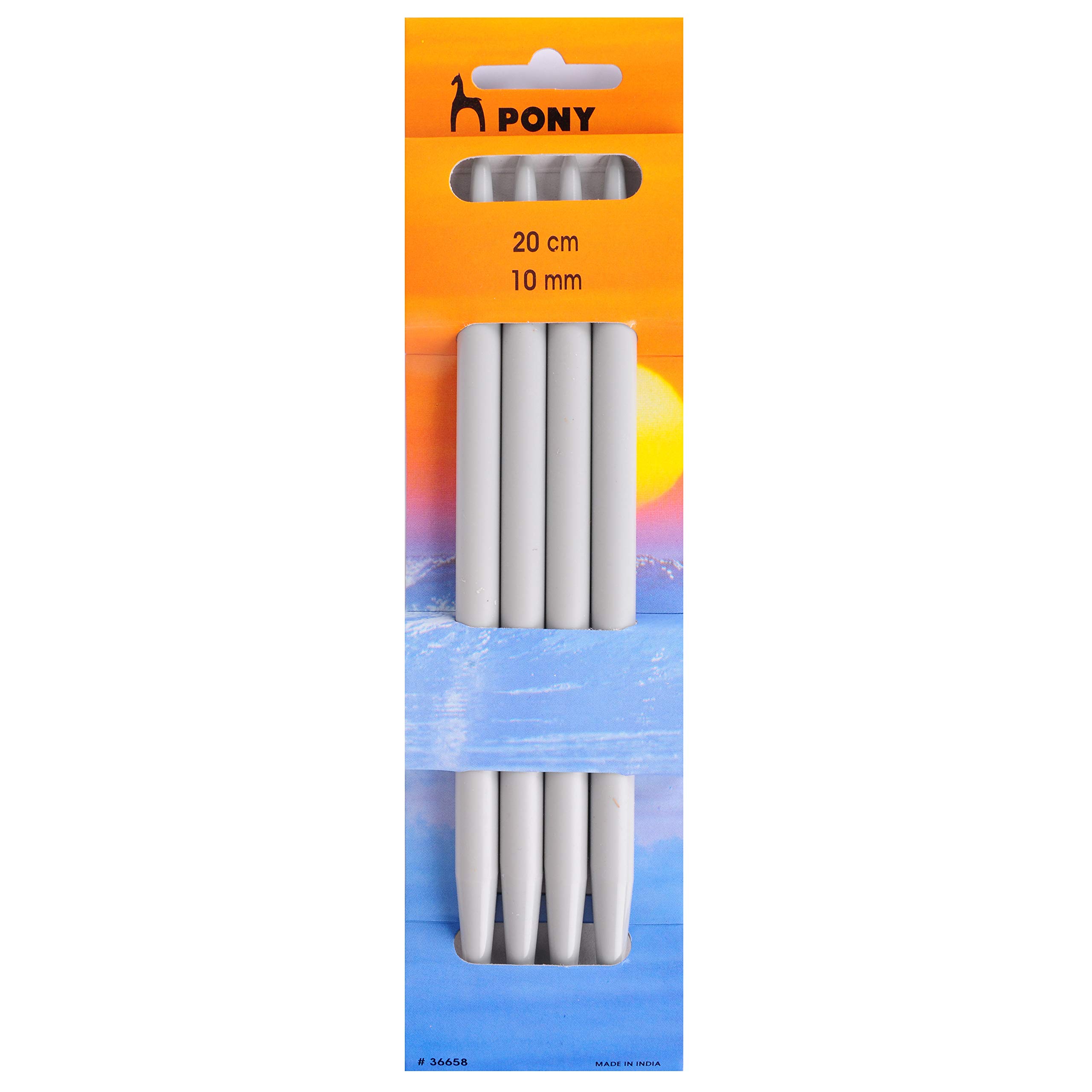 Pony Classic 20cm Double-Point Knitting Needles - Set of Four - 10.00mm (P36658)