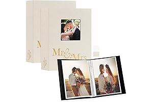 Lanpn Wedding Album 4x6 2 Packs | Holds 100 4x6 Photos |...