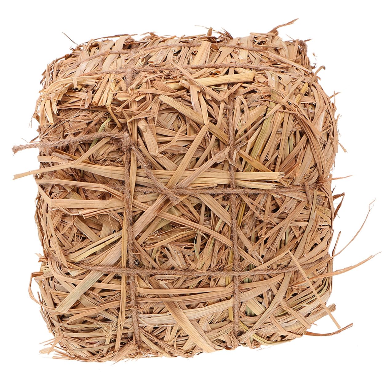 Meule de Foin Décorative Artificielle 20x20x20 Cm en Paille Simulée, Accessoire de Décoration Extérieure pour Jardin, Mariage et Scène Photo, Ornement Rustique DIY pour Table