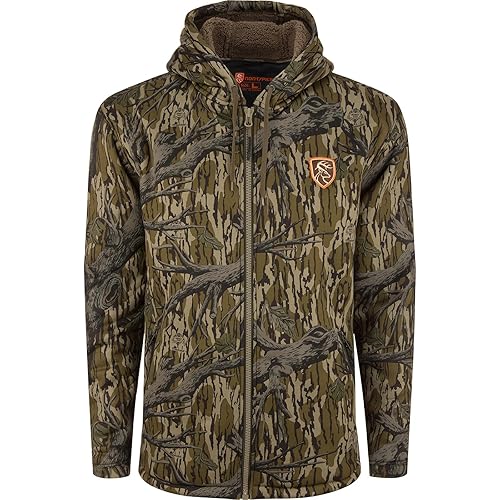 Drake Waterfowl Men's Silencer Full Zip Quiet Sherpa Hunting Hoodie