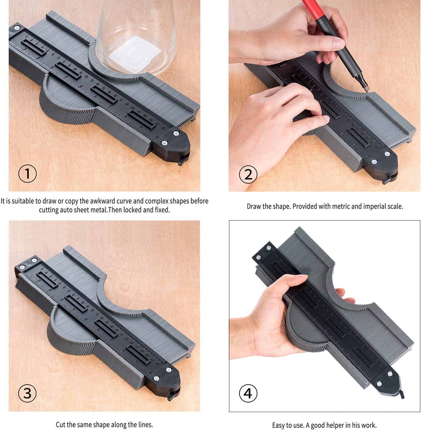 Buy Contour Duplicator Gauge with Lock Profile Gauge 10 Inch(25cm