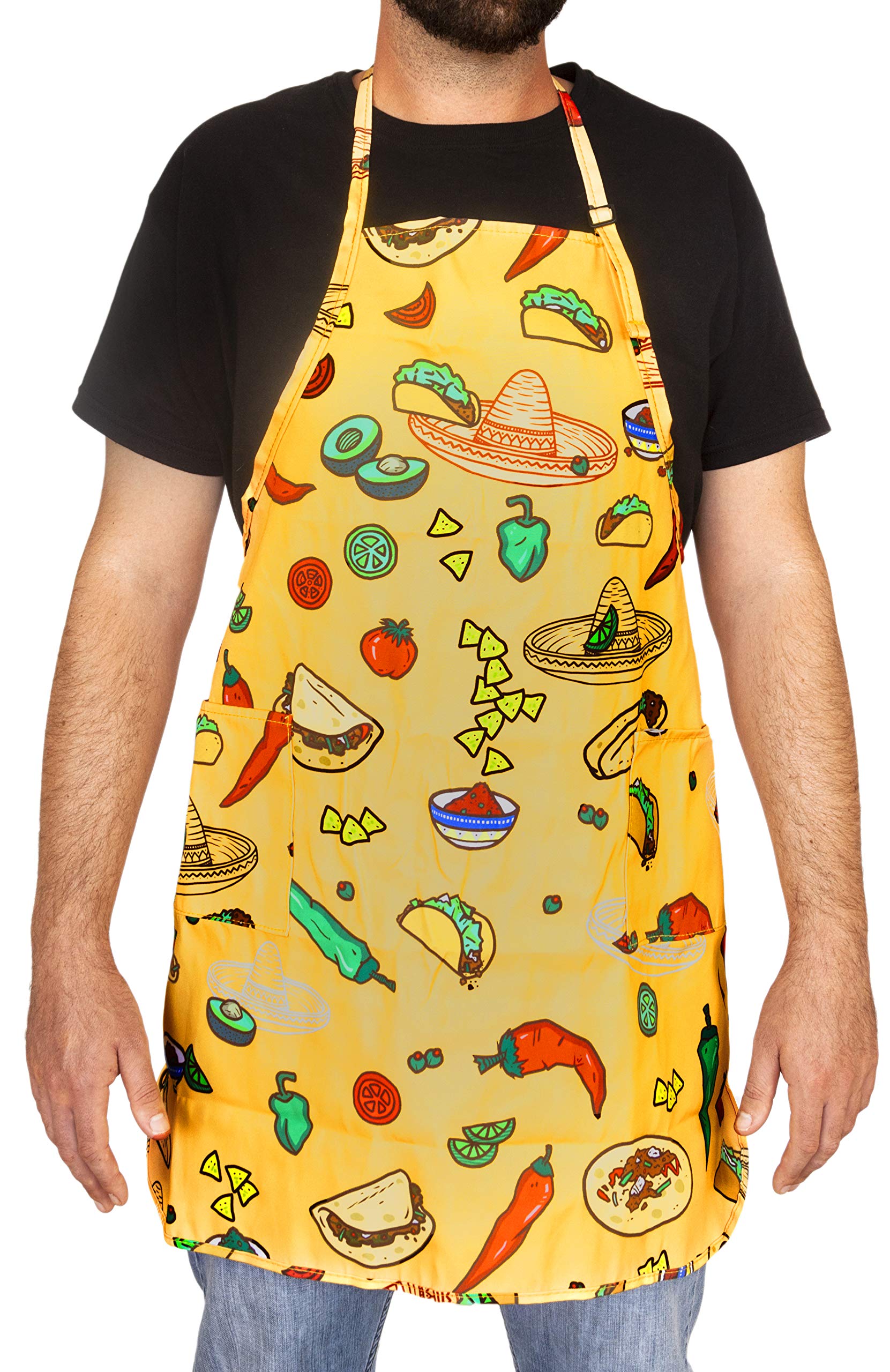 Funny Guy Mugs Adjustable Apron with Pockets