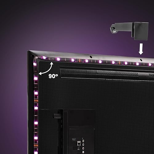 Miniatura 10 de Feit Electric Retroiluminación de TV inteligente con sensor de color y cinta LED de 11.5 pies compatible con televisores de 55 a 85 pulgadas,