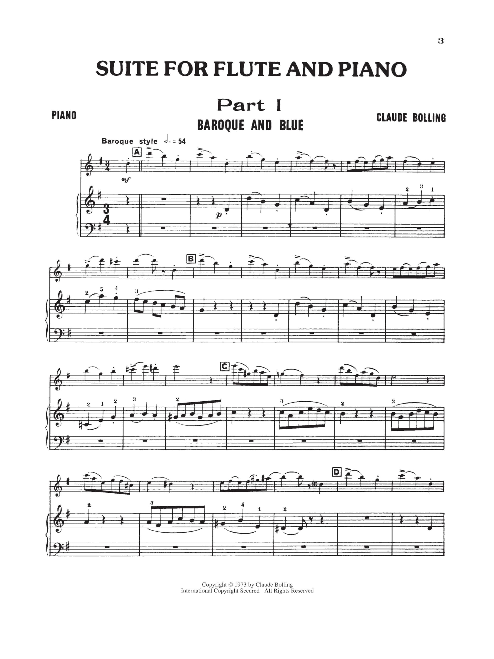 Suite for Flute and Jazz Piano Trio