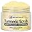 Exfoliating Turmeric Scrub and Skin Exfoliator with Collagen and Coconut Oil, Gently Exfoliates Face, Body, Hands, and Feet, Moisturizing Skincare, 16 oz by M3 Naturals