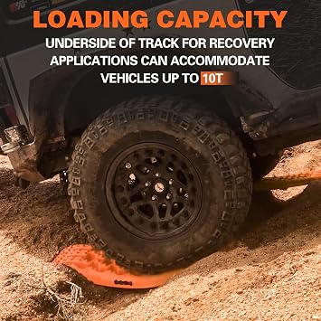 ALL-TOP Short Recovery Traction Boards, Off Road Bendable Tire Friction Tracks for Sand Mud Snow, 2PCS & Mounting Kit (3rd Gen, Orange)