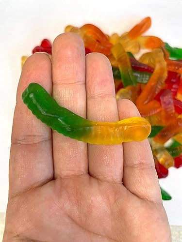 Miniatura 4 de Gummy Worms Candy Assorted Fruit Flavored Worm Gummies 2lbs  Gomitas de gusanito 2 libras