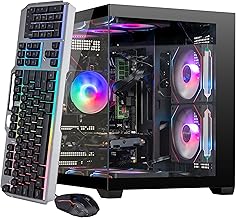 Gaming PC Desktop Computer – i7 11th Gen up to 4.9 GHz 16 Threads, RTX 2080 8GB, 32GB DDR4 RAM, 1TB NVMe SSD, Wi-Fi 6 & BT 5.4, 9× ARGB RGB Fans, Win11, 650W PSU, VR Ready Streaming Gaming Tower