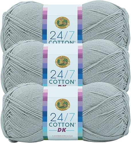 Miniatura 44 de Lion Brand Yarn 24/7 Cotton DK Yarn, Cameo