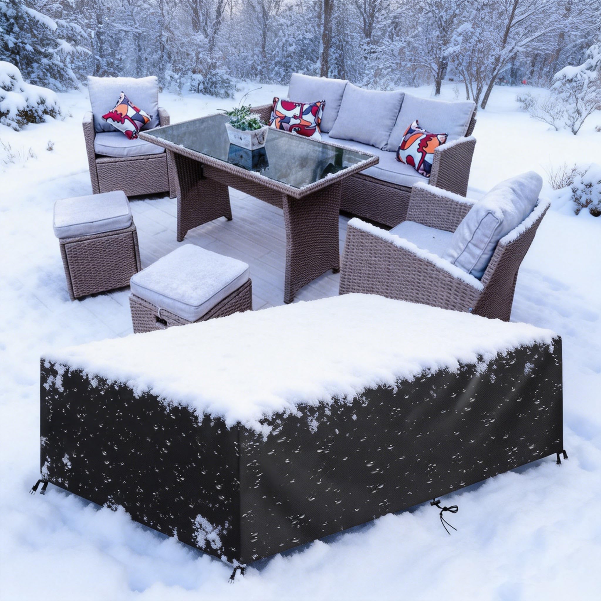 Winter Wasserdichte Abdeckung Gartenmöbel 259x200x99cm