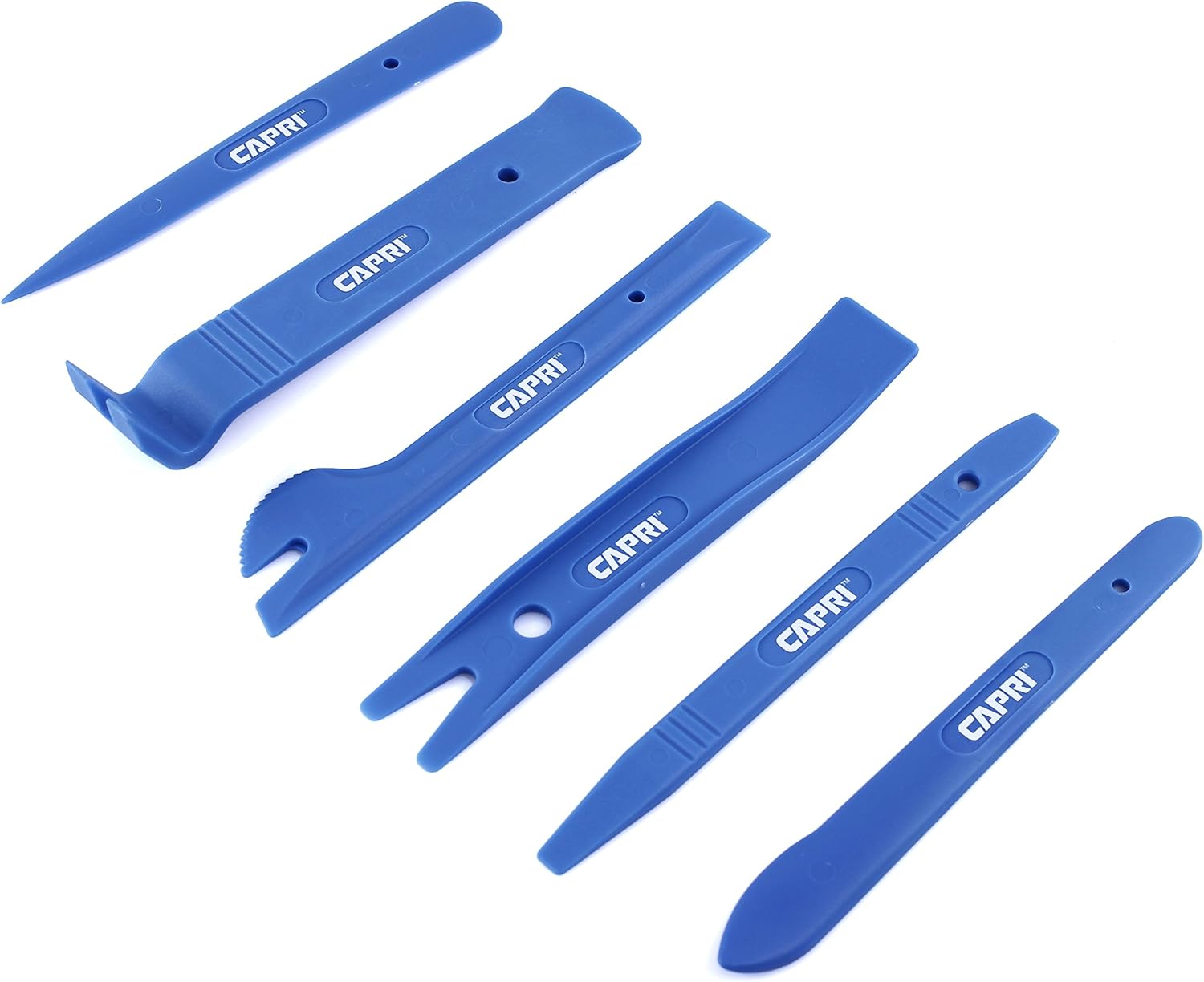 Capri Tools 21076 Auto Trim, Upholstery Panel Removal Set, Nylon, Blue, 6-Piece
