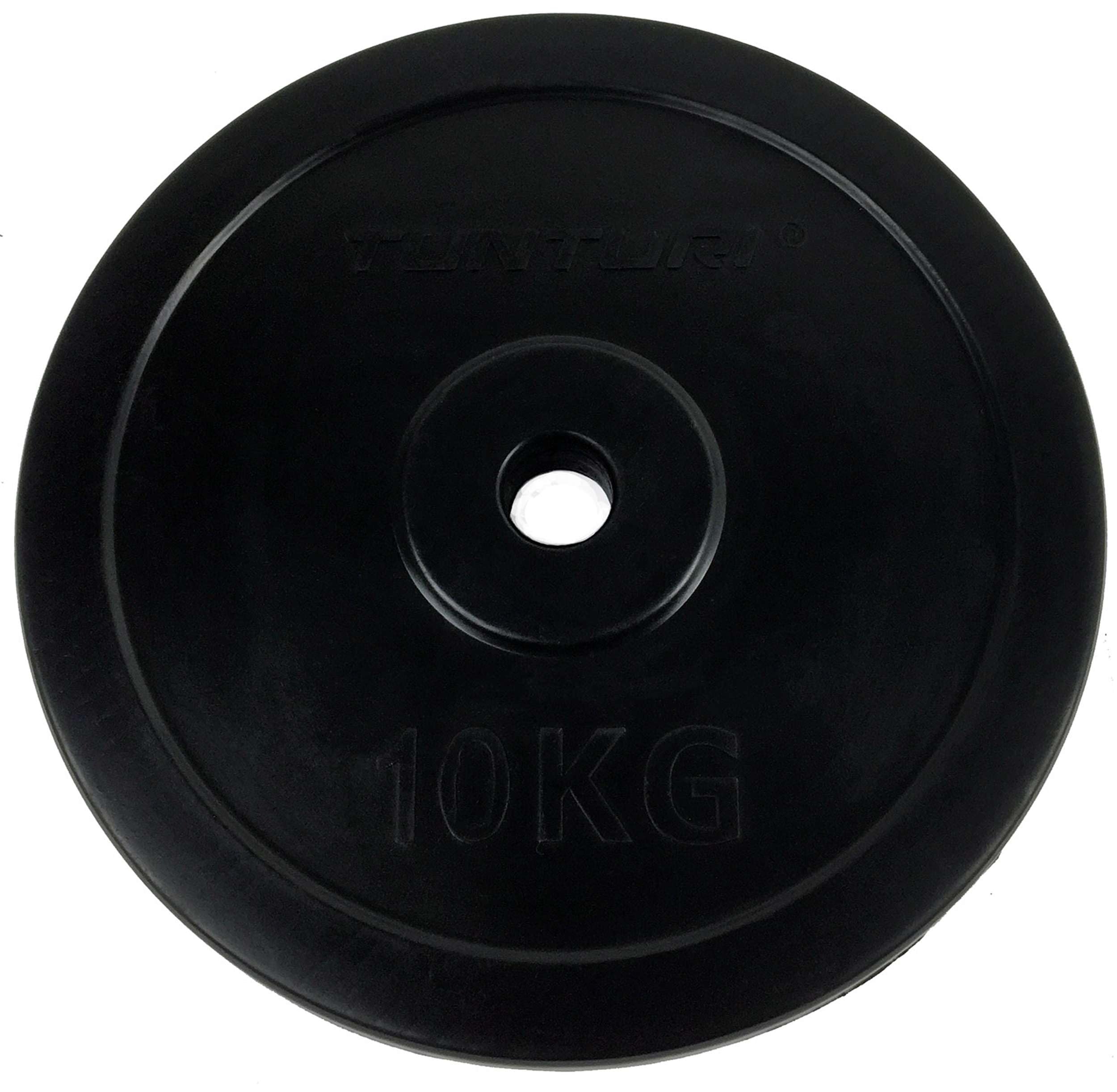 Tunturi Hantelgewichte, 30 mm, Gewichte für Langhantel und Kurzhantel, 10 kg
