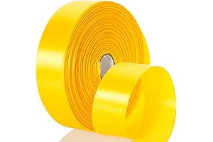 Premium Quality 50 Yards 1 Inch Golden Yellow Satin Ribbon for All Occasions
