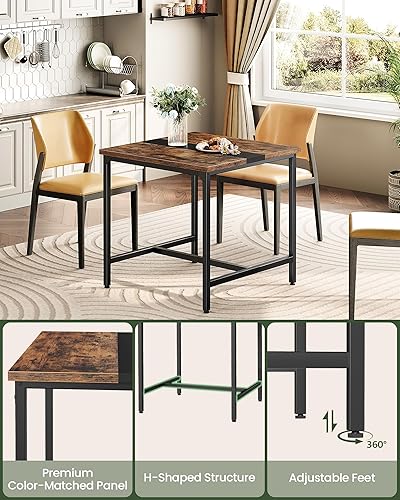 Miniatura 7 de Mesa de comedor cuadrada para cocina, mesa de comedor de 29.5 pulgadas, mesas de comedor pequeñas, escritorio de escritura, mesas de café, para