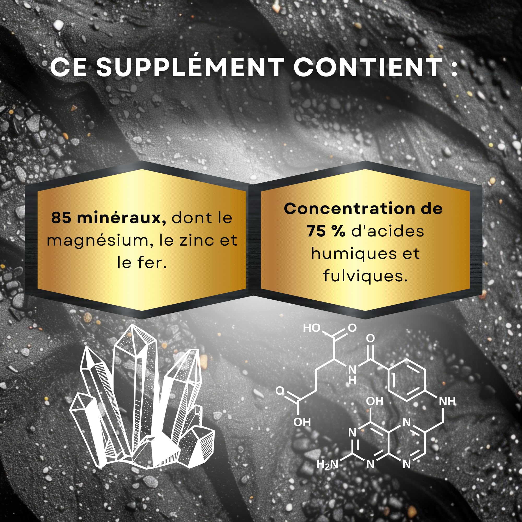 Shilajit Himalaya Original 90 Gummies - Complément Alimentaire Naturel avec +85 Minéraux et Acide Fulvique et Humique