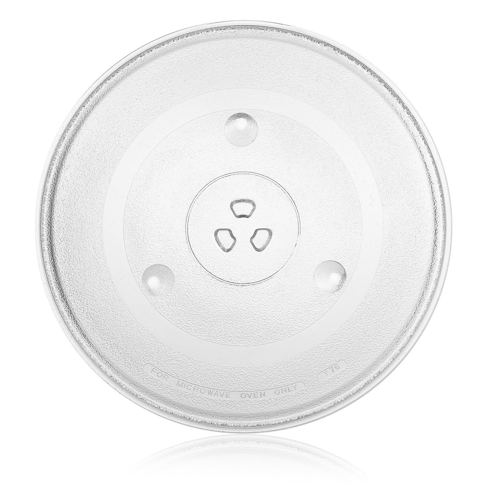 Angoily Placa de Repuesto para Microondas de Vidrio Resistente al Calor, Plato Giratorio Fácil de Limpiar para Horno Microondas, Accesorio Duradero y Funcional