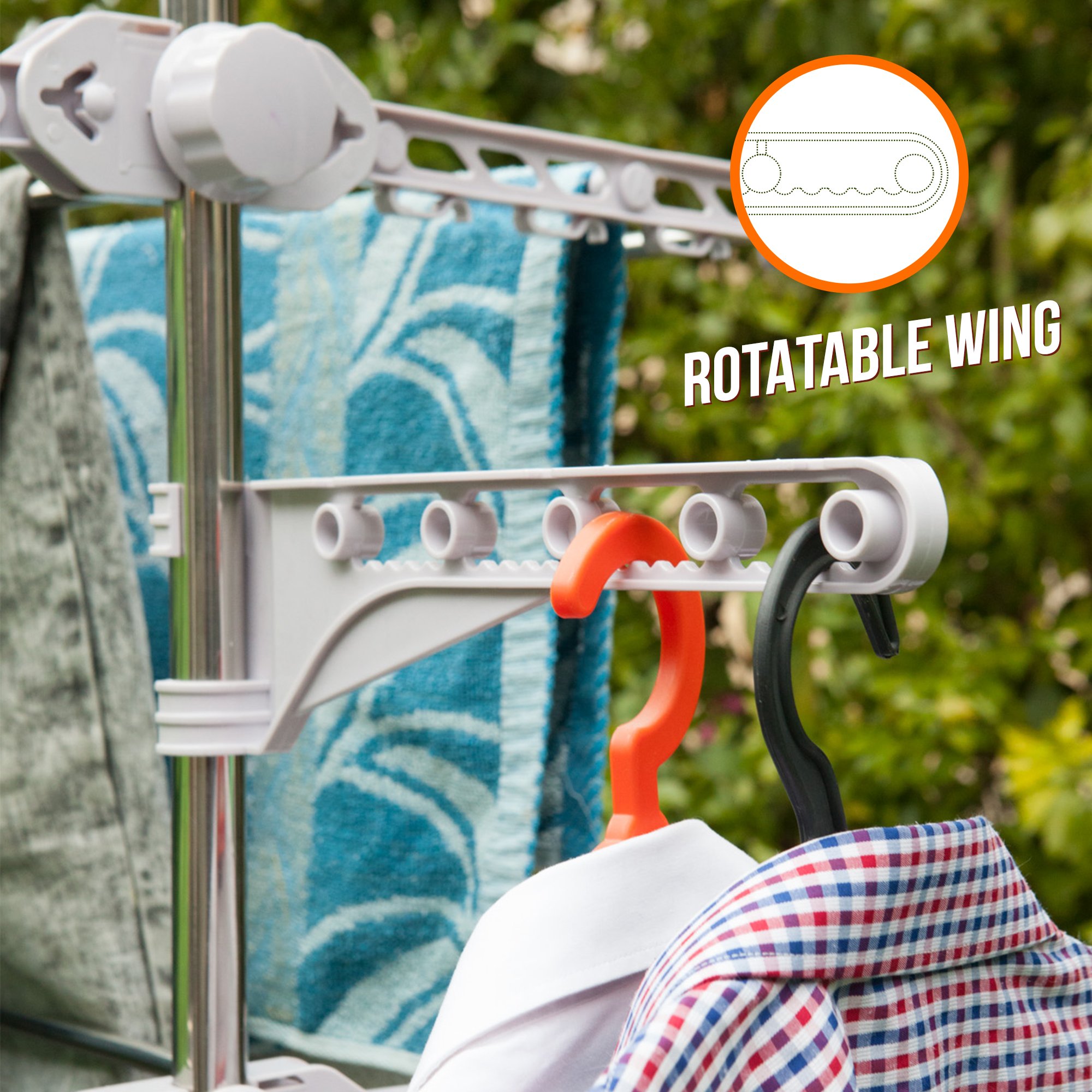 Stainless Drying Clothes Rack Portable Rolling Drying Rack for