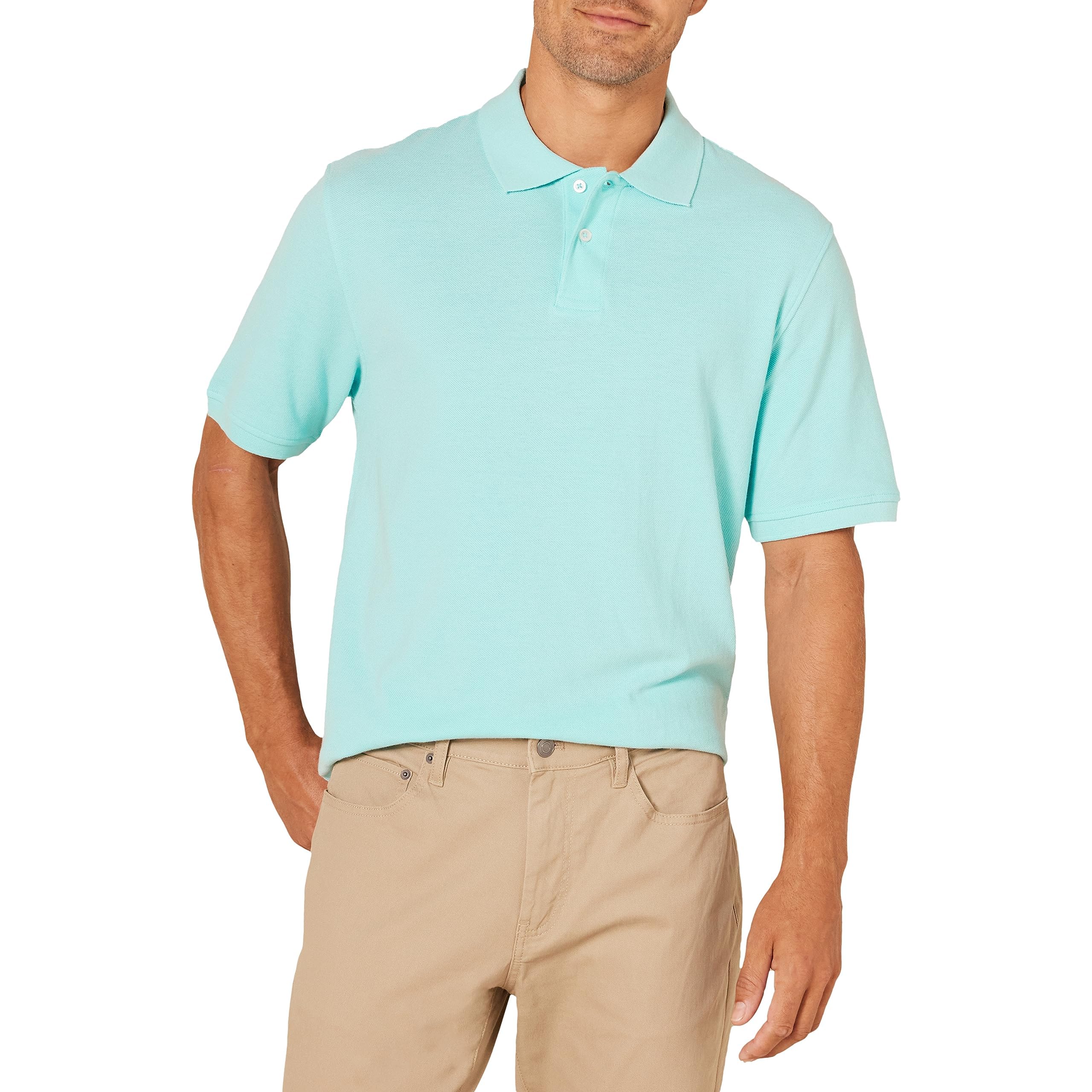 Amazon Essentials Polo in Cotone piqué vestibilità Regular (Disponibile in Taglie Extra Forti) Uomo