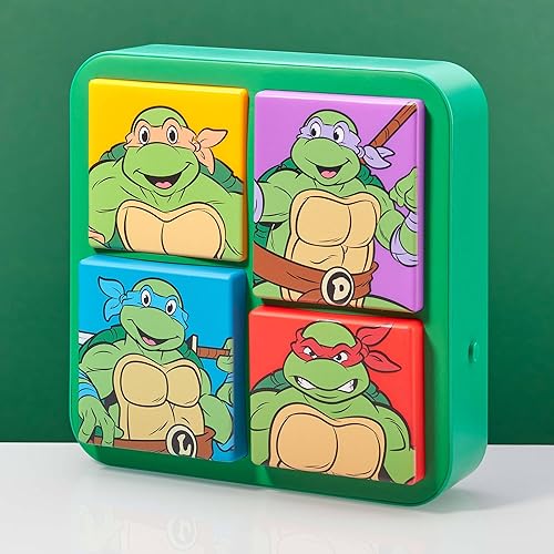 Vista 2 de NUMSKULL Lámpara de Escritorio y Pared Oficial 3D con Logo de TMNT para Dormitorio, Oficina, Hogar, Estudio, Trabajo - Mercancía Oficial de Teenage