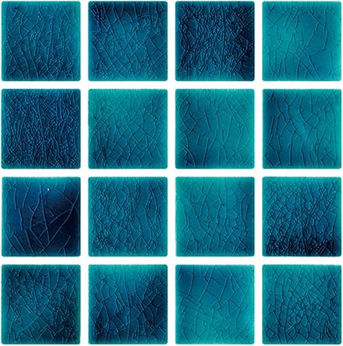 30 hojas de azulejos de pared de 5.9 x 5.9 pulgadas para cocina y baño (5.9 x 5.9 pulgadas, azul oscuro)