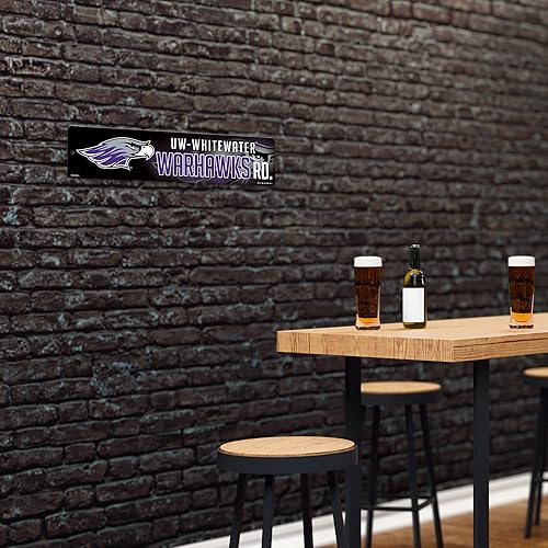 Vista 544 de Rico Industries Letrero de plástico de la NCAA de plástico de 4 x 16 pulgadas Alternativo