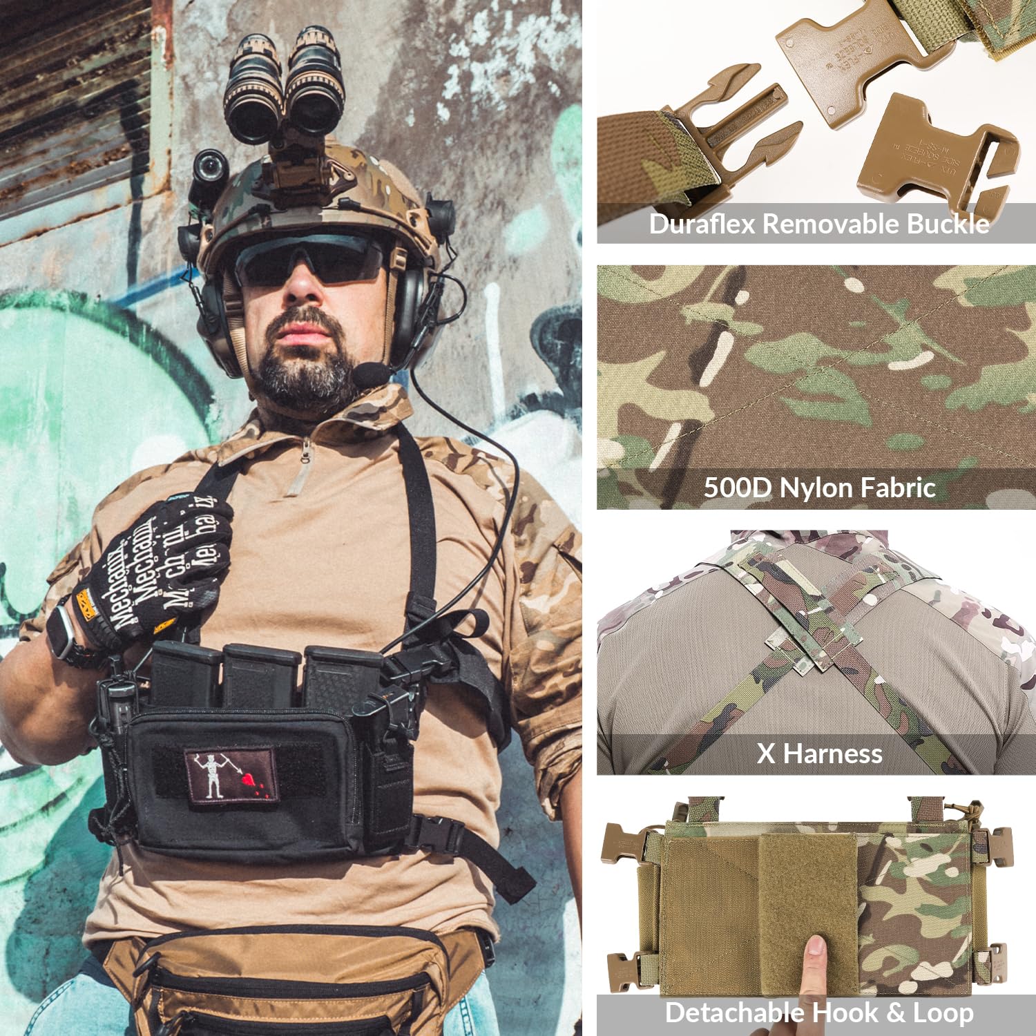 Taktische Brust Pack Utility Molle Hüfttaschen Chest Rig Outdoor
