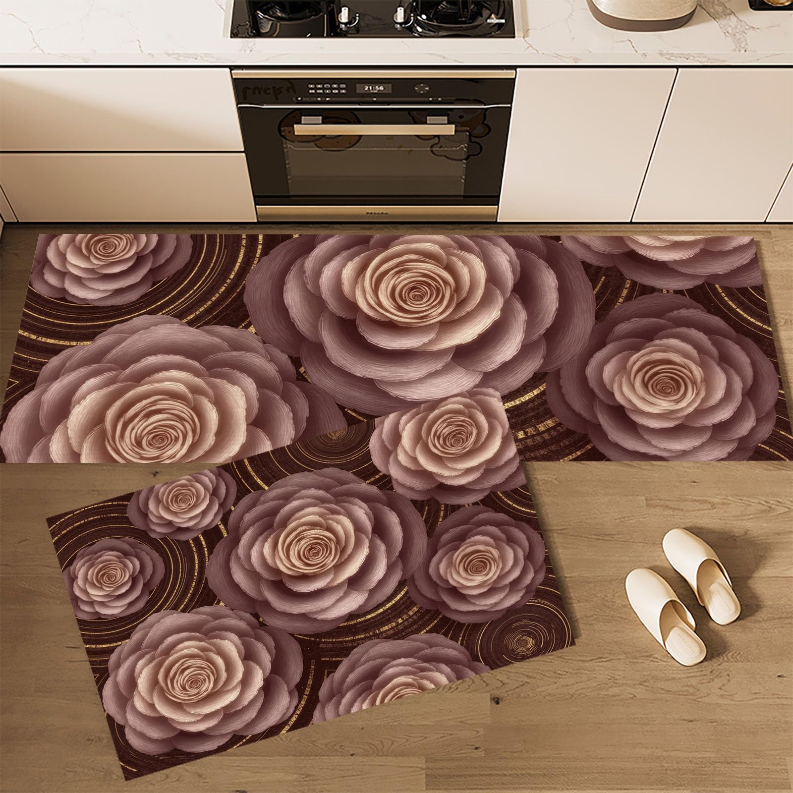 Tapis de cuisine antidérapant lot de 2 tapis lavables confort évier