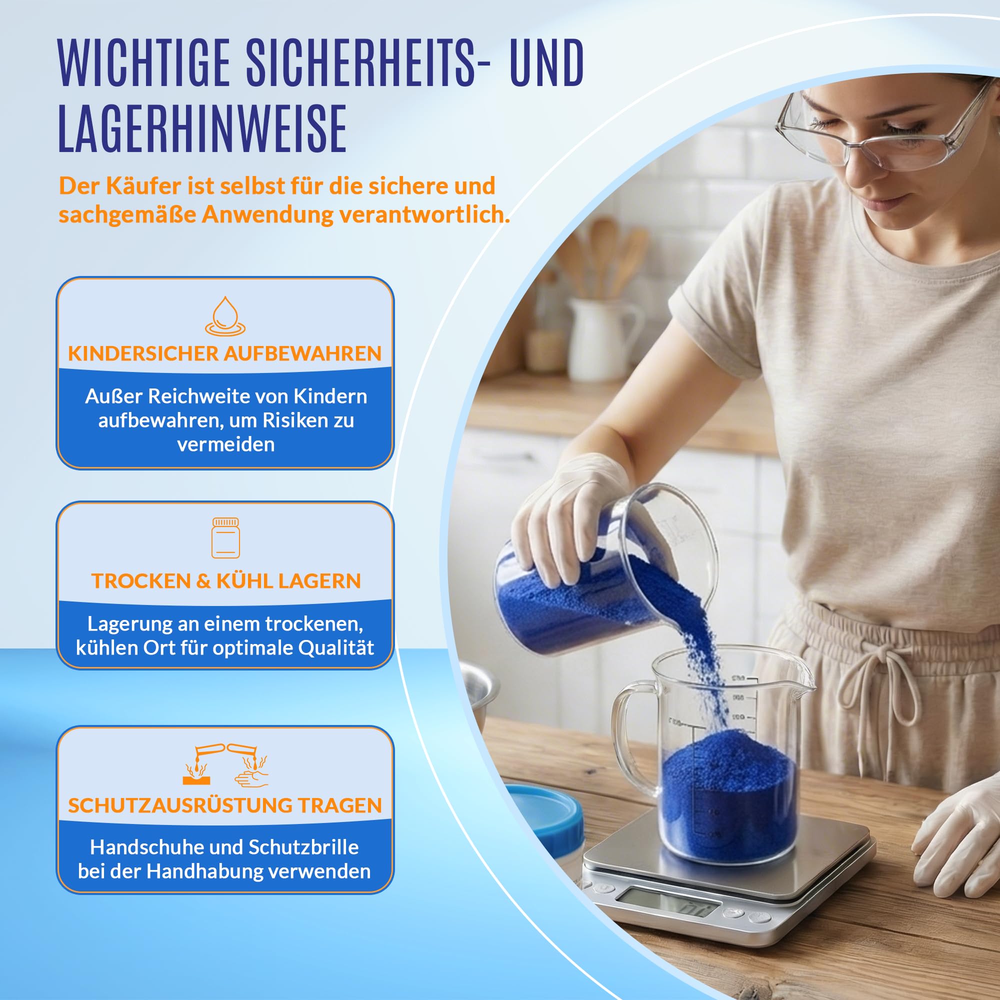Kupfersulfat 1kg in Dose von Centra24, Made in GERMANY, ohne Antibackmittel, Kupfervitriol, Kupfer-II-sulfat-5-hydrat, CUSO4 5H2O, Kristallzucht, Blaustein, Verkupfern,