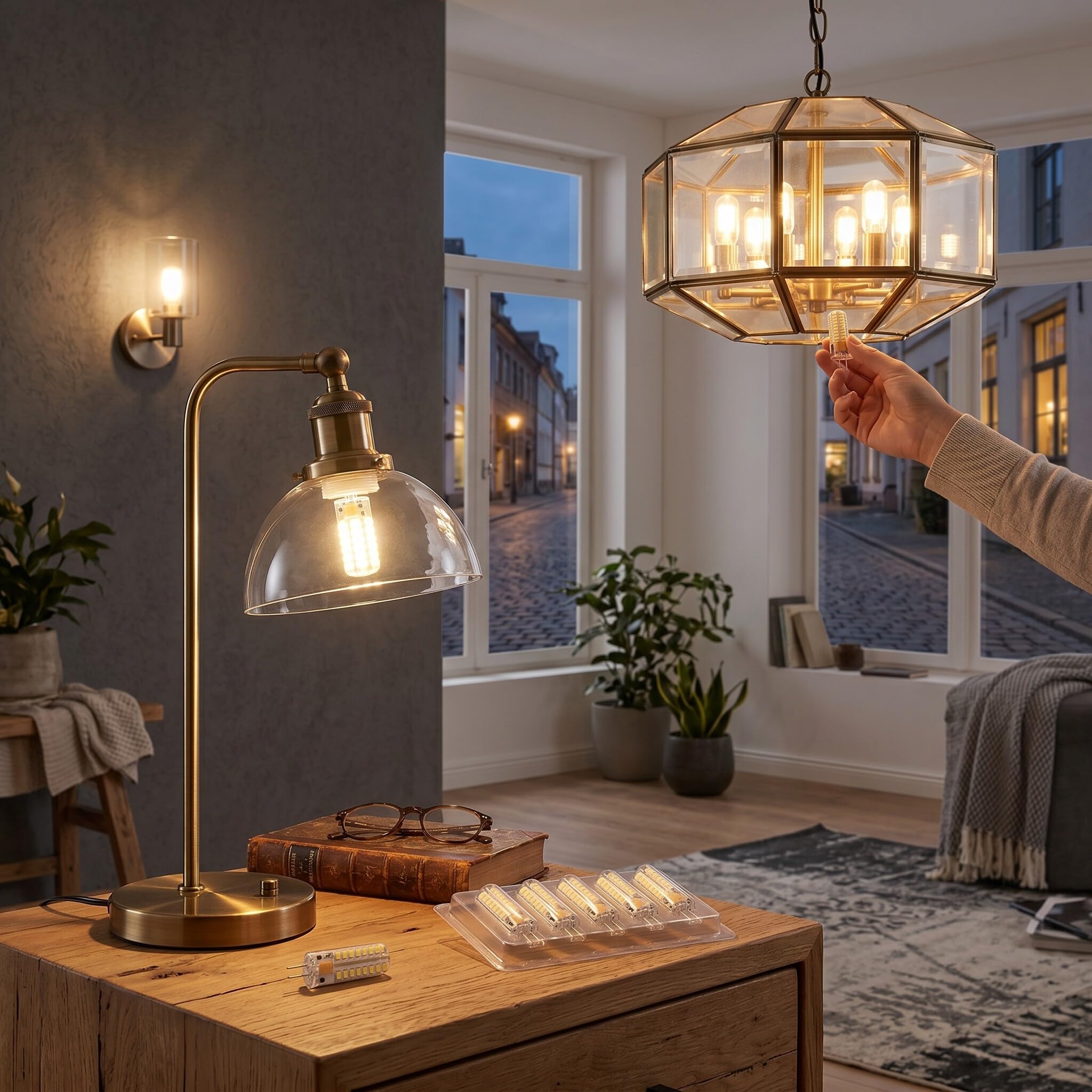 HEEPDD G4 LED-Glühbirne, Schnelle Wärmeableitung, 700 Lm, 72 LEDs, Silikon, G4-Glühbirne, 7 W, 360-Grad-Beleuchtung, 6 Stück, für Tischlampe, für Deckenlampe, für Hängelampe (Weißes
