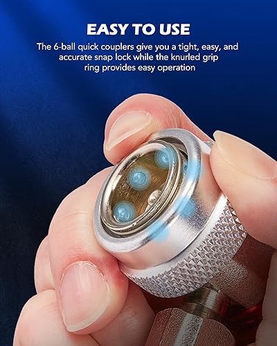 Miniatura 6 de Orion Motor Tech Kit de herramientas de adaptador de CA, adaptadores de conversión de manguera de calibre de CA de 8 piezas, incluyendo grifo de