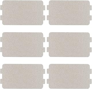Wancala 6pcs Microwave Waveguide Cover, Microwave Plate Covers with High Temperature Heat Insulation,Microwave Cover Insulation Flame Retardant Waveguide Sheet Mica for Other Home Appliance