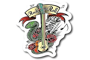 Rock Band 4 Drum Mic Microphone 4 Sticker Decal Waterproof Vintage Band Rock Music